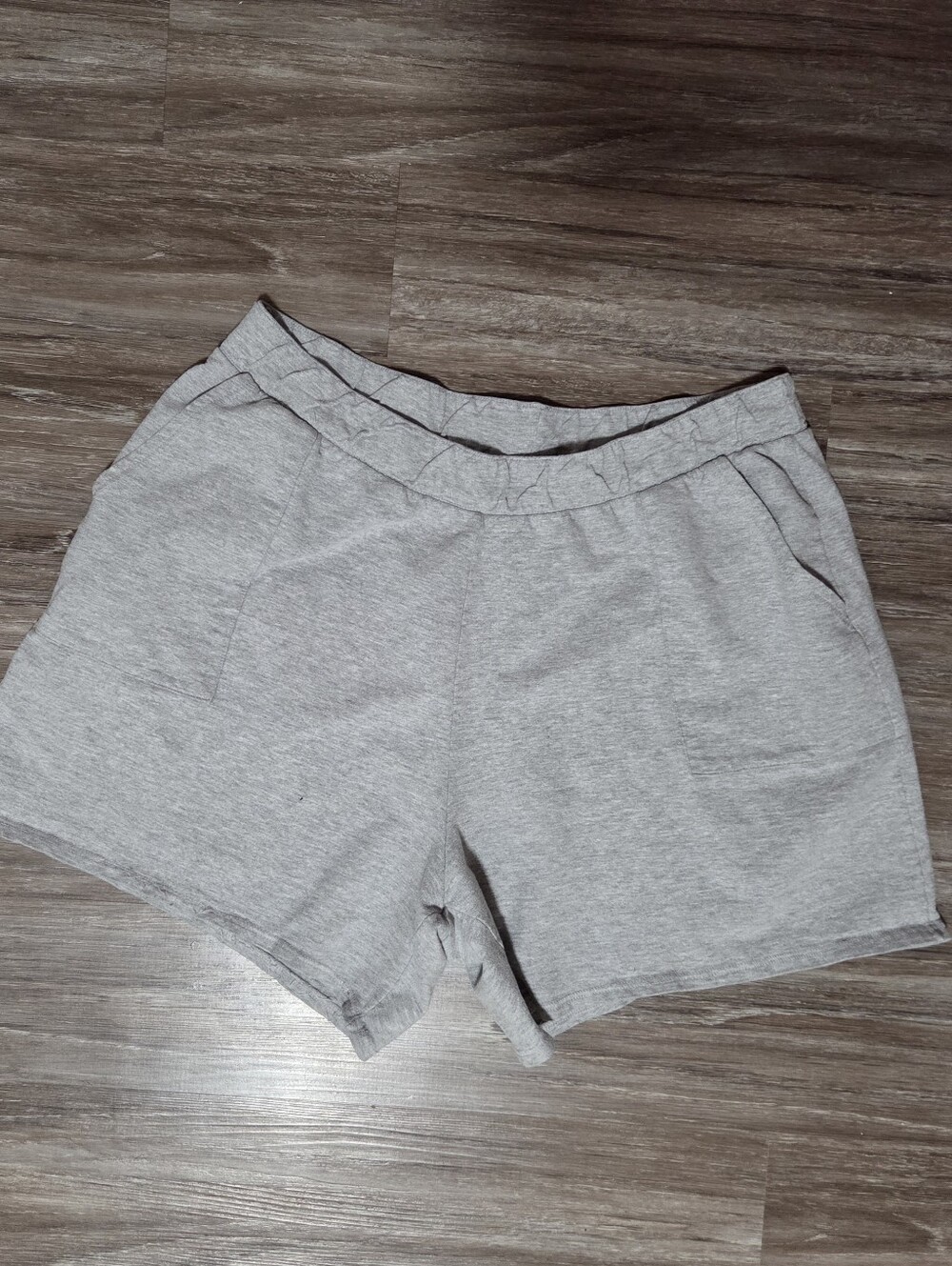 Just My Size Womens Light Gray Cotton Jersey Pull-On Shorts Size 3X Plus Size